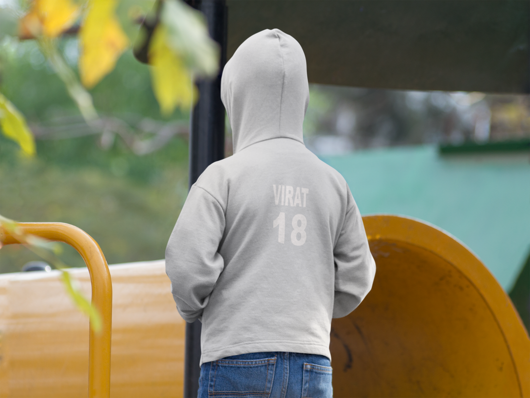 Virat 18 Boy Hoodies-KidsFashionVilla