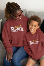 Load image into Gallery viewer, Rule Maker Mother And Son Red Matching Hoodies- KidsFashionVilla
