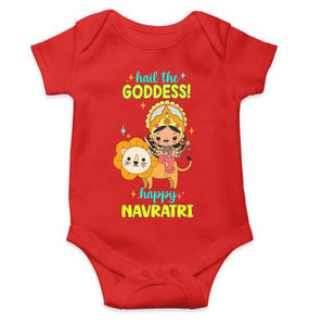 Happy Navratri Rompers for Baby Girl- KidsFashionVilla