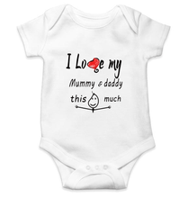 Load image into Gallery viewer, I Love My Mummy Daddy Rompers for Baby Girl- KidsFashionVilla
