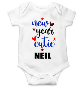 Customized Name New Year Cutie Rompers for Baby Boy- KidsFashionVilla