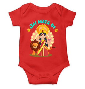 Jai Mata Di Navratri Rompers for Baby Girl- KidsFashionVilla