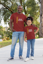 Load image into Gallery viewer, Cool Like My Dad Father and Daughter Red Matching T-Shirt- KidsFashionVilla
