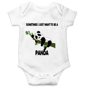 Sleeping Panda Rompers for Baby Girl- KidsFashionVilla