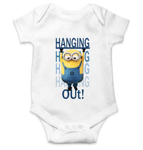 Hanging Out Minion Rompers for Baby Boy- KidsFashionVilla