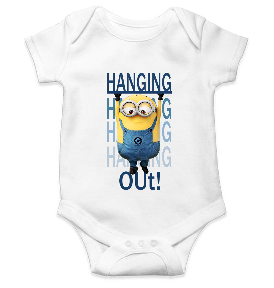 Hanging Out Minion Rompers for Baby Boy- KidsFashionVilla