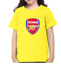 Load image into Gallery viewer, Arsenal Half Sleeves T-Shirt For Girls -KidsFashionVilla
