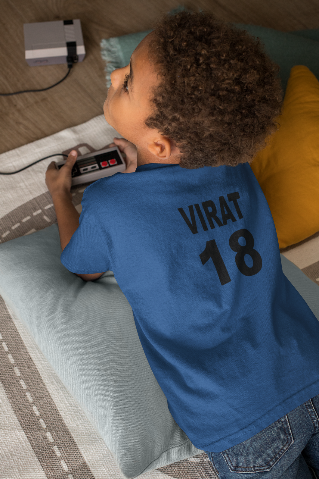 Virat 18 Half Sleeves T-Shirt for Boy-KidsFashionVilla