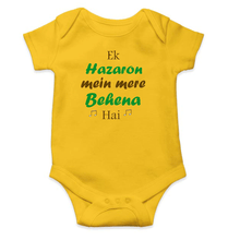 Load image into Gallery viewer, Ek Hazaro Mein Meri Behena Rompers for Baby Boy - KidsFashionVilla

