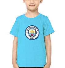 Load image into Gallery viewer, Manchester City Half Sleeves T-Shirt for Boy-KidsFashionVilla
