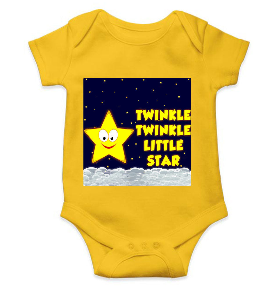 Twinkle Twinkle Little Star Poem Rompers for Baby Boy- KidsFashionVilla