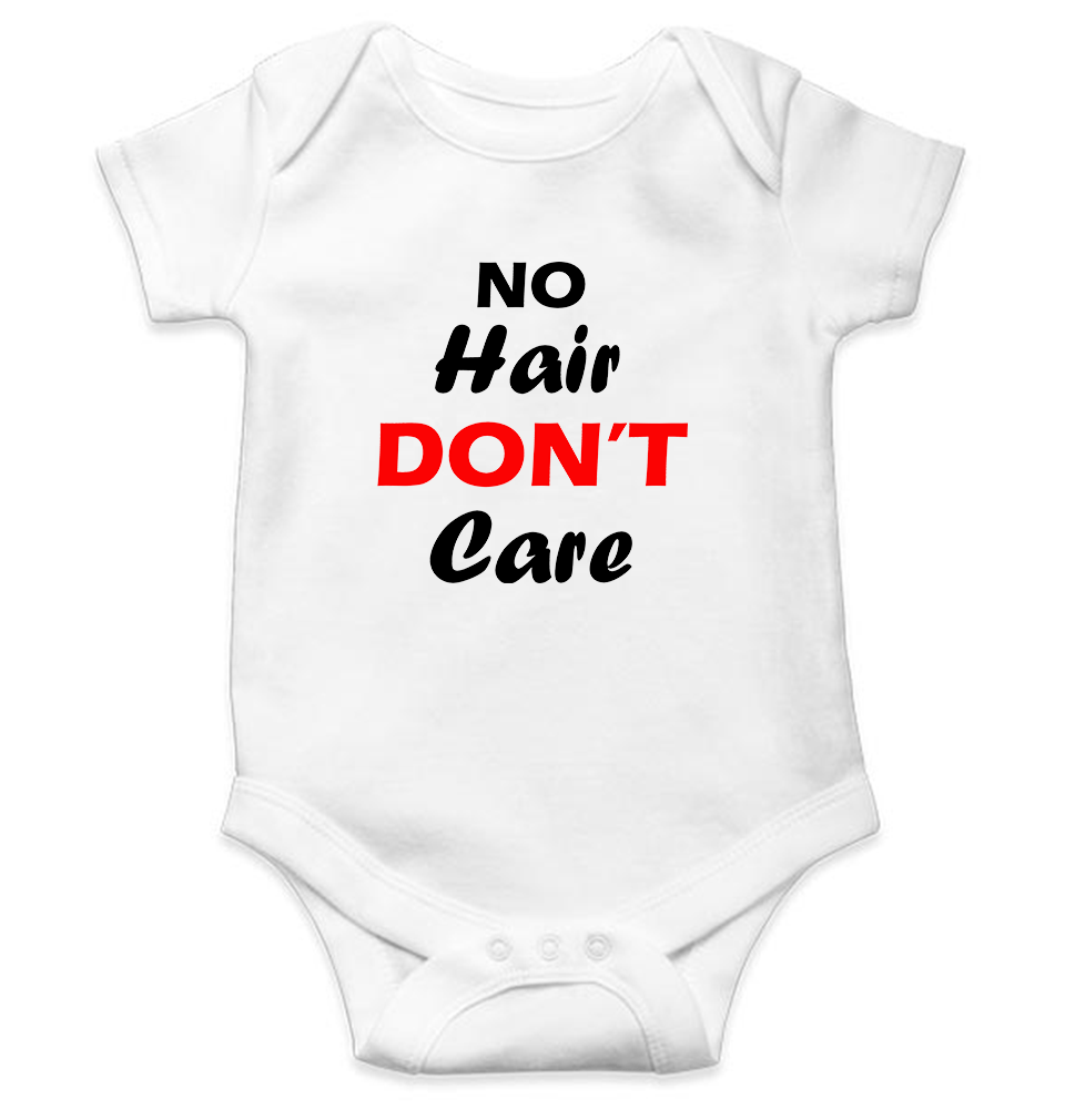 No Hair Dont Care Rompers for Baby Girl- KidsFashionVilla