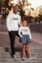 Load image into Gallery viewer, Daddy Father and Daughter White Matching T-Shirt- KidsFashionVilla

