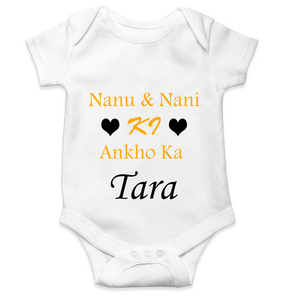 Nanu Nani ki Ankho Ka Tara Rompers for Baby Girl- KidsFashionVilla