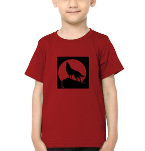 WOLF Half Sleeves T-Shirt for Boy-KidsFashionVilla