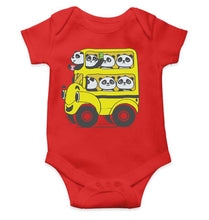 Load image into Gallery viewer, Panda Yellow Bus Cartoon Rompers for Baby Boy- KidsFashionVilla
