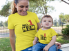 No 1 Son Mother And Son Yellow Matching T-Shirt- KidsFashionVilla