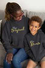 Load image into Gallery viewer, The Original Mother And Son Black Matching Hoodies- KidsFashionVilla
