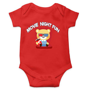 Movie Night Fun Rompers for Baby Girl- KidsFashionVilla