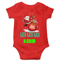 Load image into Gallery viewer, Customized Name Ho! Ho! Ho! Christmas Rompers for Baby Boy- KidsFashionVilla

