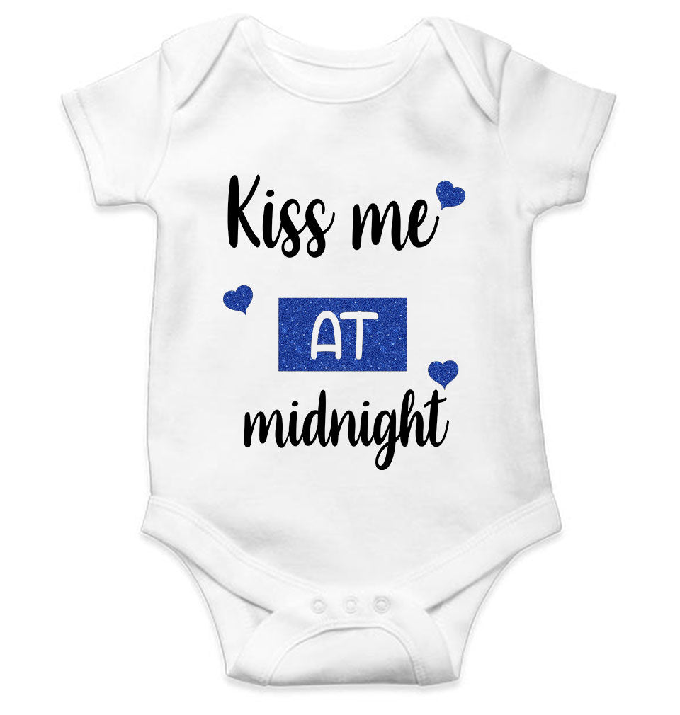 Kiss Me At Midnight Christmas Rompers for Baby Girl- KidsFashionVilla