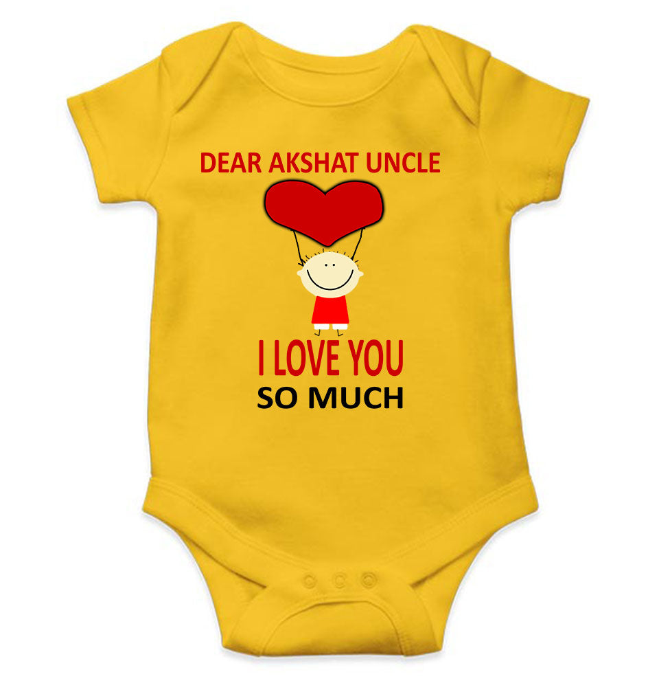 Custom Name I love My Uncle So Much Rompers for Baby Boy- KidsFashionVilla