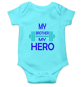 My Brother My Hero Rompers for Baby Girl- KidsFashionVilla