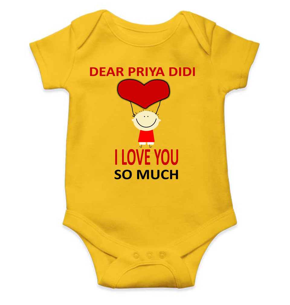 Custom Name I love My Didi So Much Rompers for Baby Boy- KidsFashionVilla