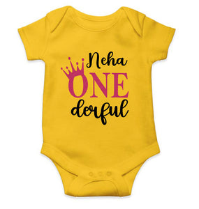 Custom Name First Birthday Rompers for Baby Girl- KidsFashionVilla