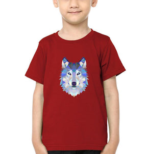 Wolf Half Sleeves T-Shirt for Boy-KidsFashionVilla