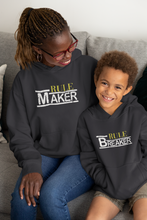 Load image into Gallery viewer, Rule Maker Mother And Son Black Matching Hoodies- KidsFashionVilla
