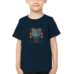 WOLF Half Sleeves T-Shirt for Boy-KidsFashionVilla