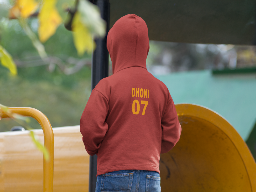 Dhoni 07 Boy Hoodies-KidsFashionVilla