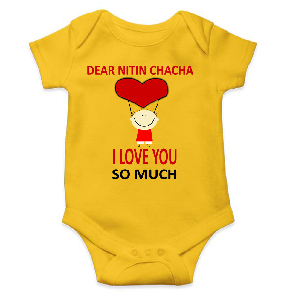 Custom Name I love My Chacha So Much Rompers for Baby Boy- KidsFashionVilla