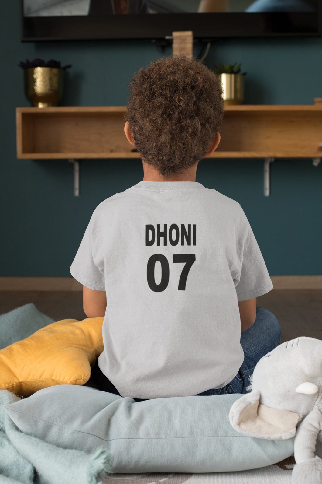Dhoni 07 Half Sleeves T-Shirt for Boy-KidsFashionVilla