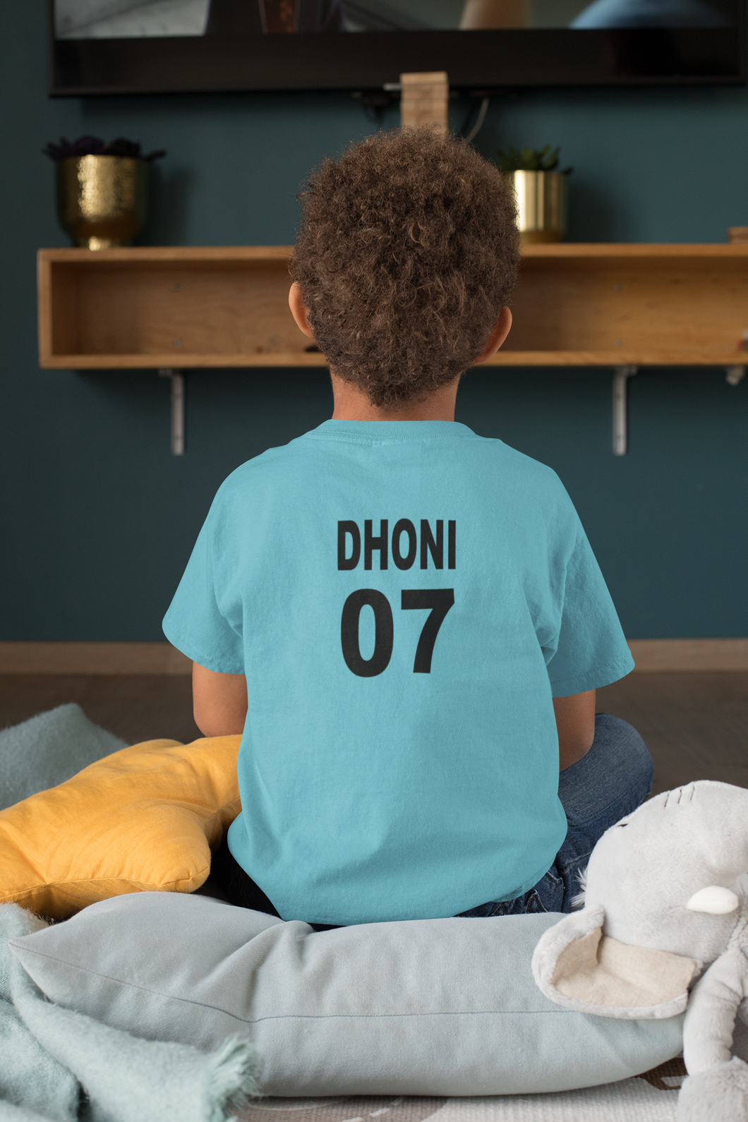 Dhoni 07 Half Sleeves T-Shirt for Boy-KidsFashionVilla