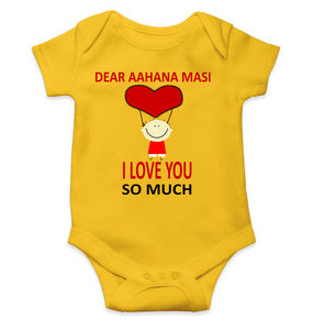 Custom Name I love My Masi So Much Rompers for Baby Girl- KidsFashionVilla