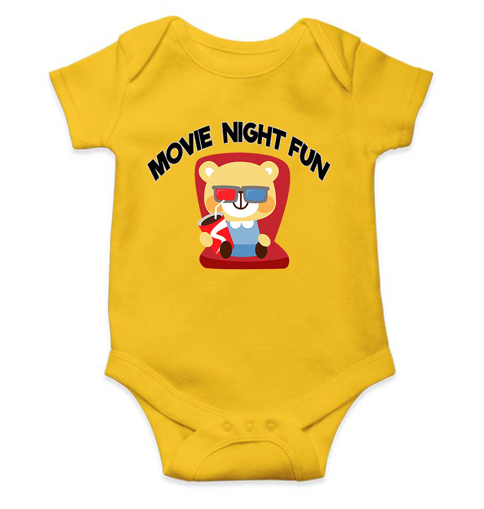 Movie Night Fun Rompers for Baby Boy- KidsFashionVilla