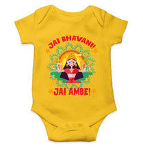 Load image into Gallery viewer, Jai Bhavani Jai Ambe Navratri Rompers for Baby Girl- KidsFashionVilla
