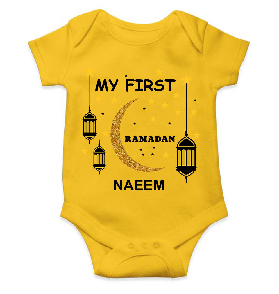 Custom Name My First Ramadan Rompers for Baby Boy- KidsFashionVilla