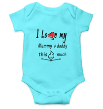 Load image into Gallery viewer, I Love My Mummy Daddy Rompers for Baby Boy- KidsFashionVilla
