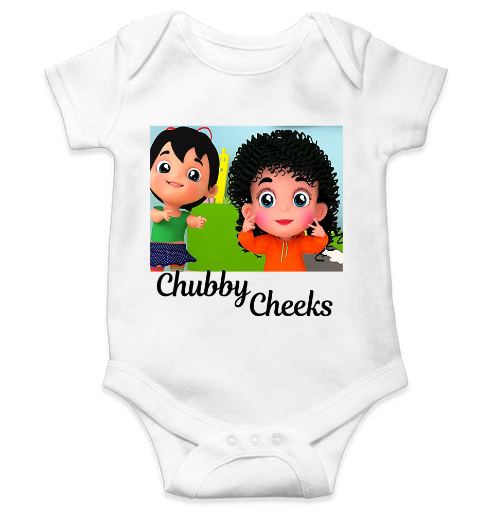Chubby Cheeks Poem Rompers for Baby Girl- KidsFashionVilla
