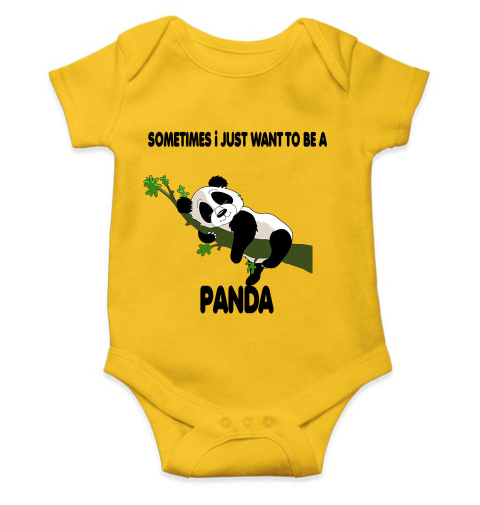 Sleeping Panda Rompers for Baby Boy- KidsFashionVilla