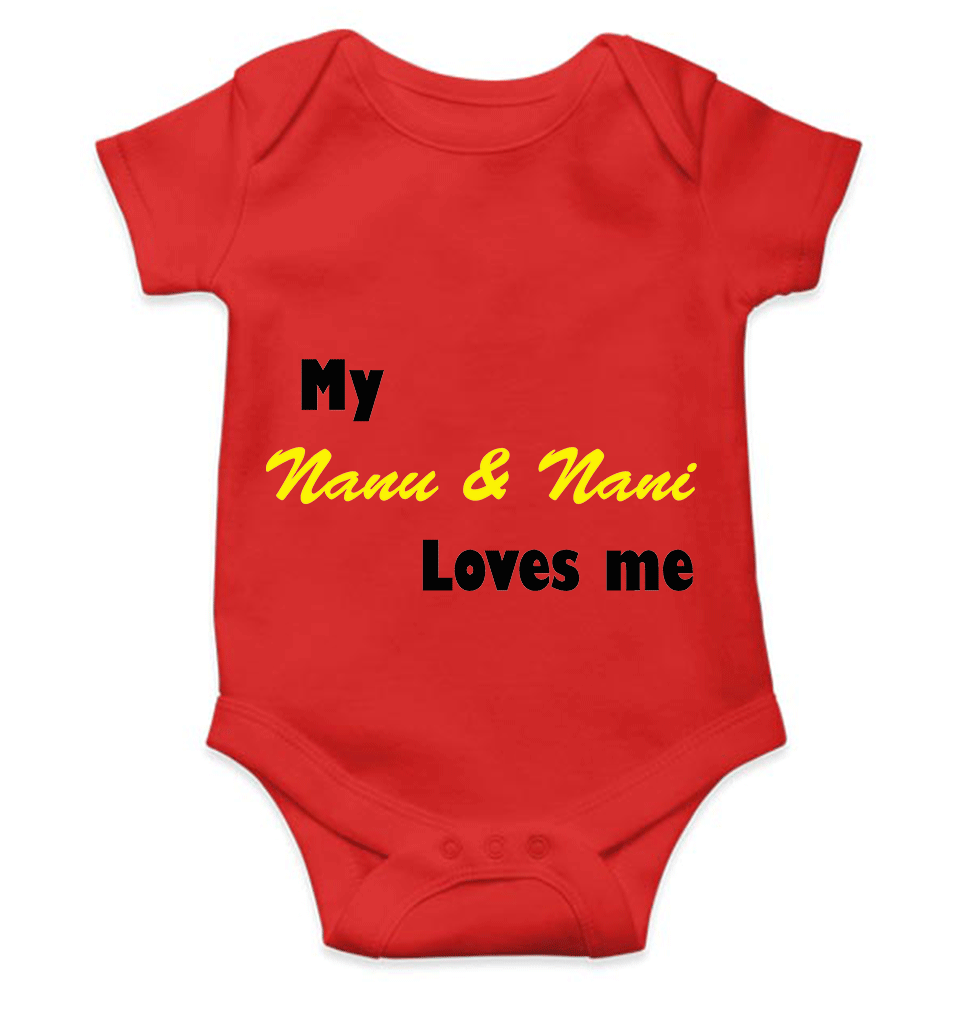 Nanu And Nani Loves Me Rompers for Baby Boy- KidsFashionVilla