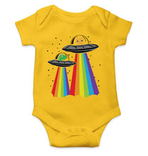 Load image into Gallery viewer, Rainbow Spaceship Cartoon Rompers for Baby Boy- KidsFashionVilla
