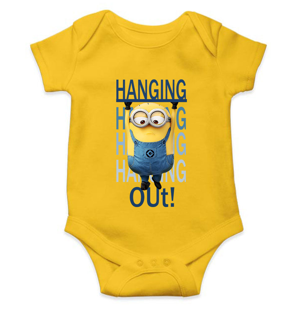 Hanging Out Minion Rompers for Baby Boy- KidsFashionVilla