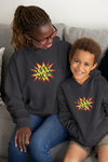 Super Son Mother And Son Black Matching Hoodies- KidsFashionVilla