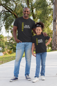 Cool Like My Dad Father and Daughter Black Matching T-Shirt- KidsFashionVilla