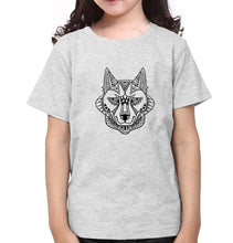 Load image into Gallery viewer, WOLF Half Sleeves T-Shirt For Girls -KidsFashionVilla
