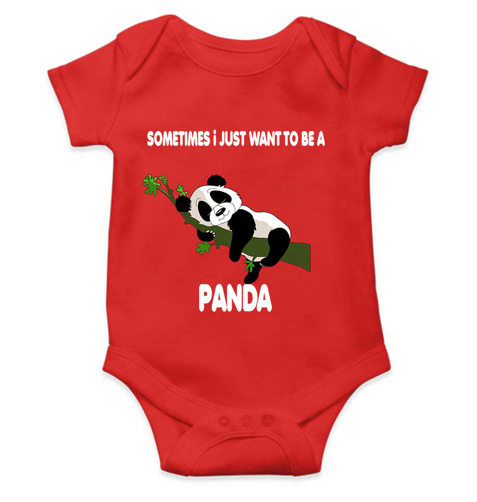 Sleeping Panda Rompers for Baby Girl- KidsFashionVilla